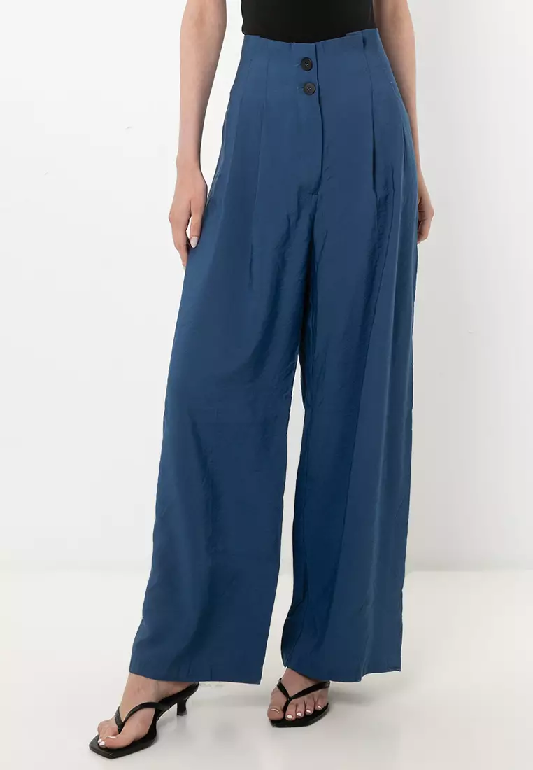 【BERSHKA】WIDE RUSTIC ベルシュカ ワイドパンツ Rustic wide-leg trousers - Women | Bershka