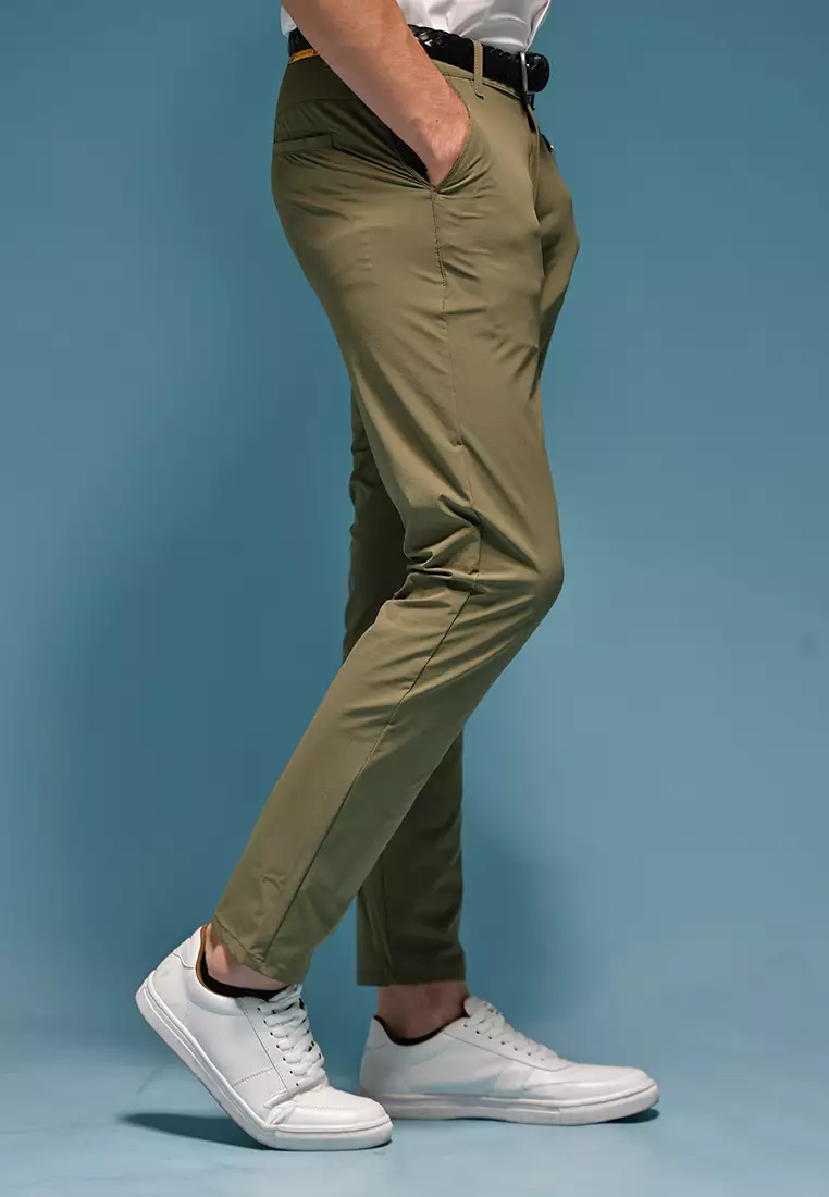 Celana Chinos Long Pants Nylon Stretch OXCON Army