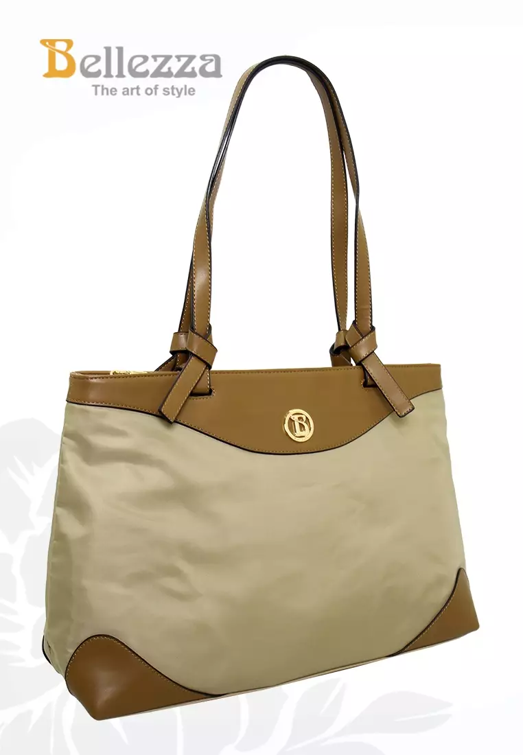 Bellezza Tote Bag BHW324 Khaki Comb