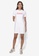 Calvin Klein white Embossed Logo Dress - Calvin Klein Jeans 23B2BAA5A0E79CGS_4