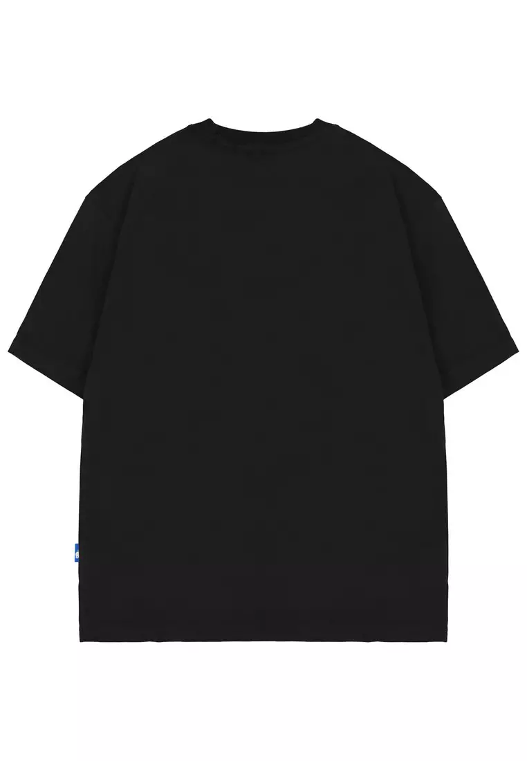 Moutley Men's T-Shirt Short Sleeve Oversized Fit Cotton Never Too Late OL-140125