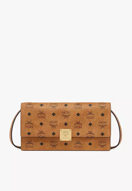 Aren Crossbody Wallet in Visetos