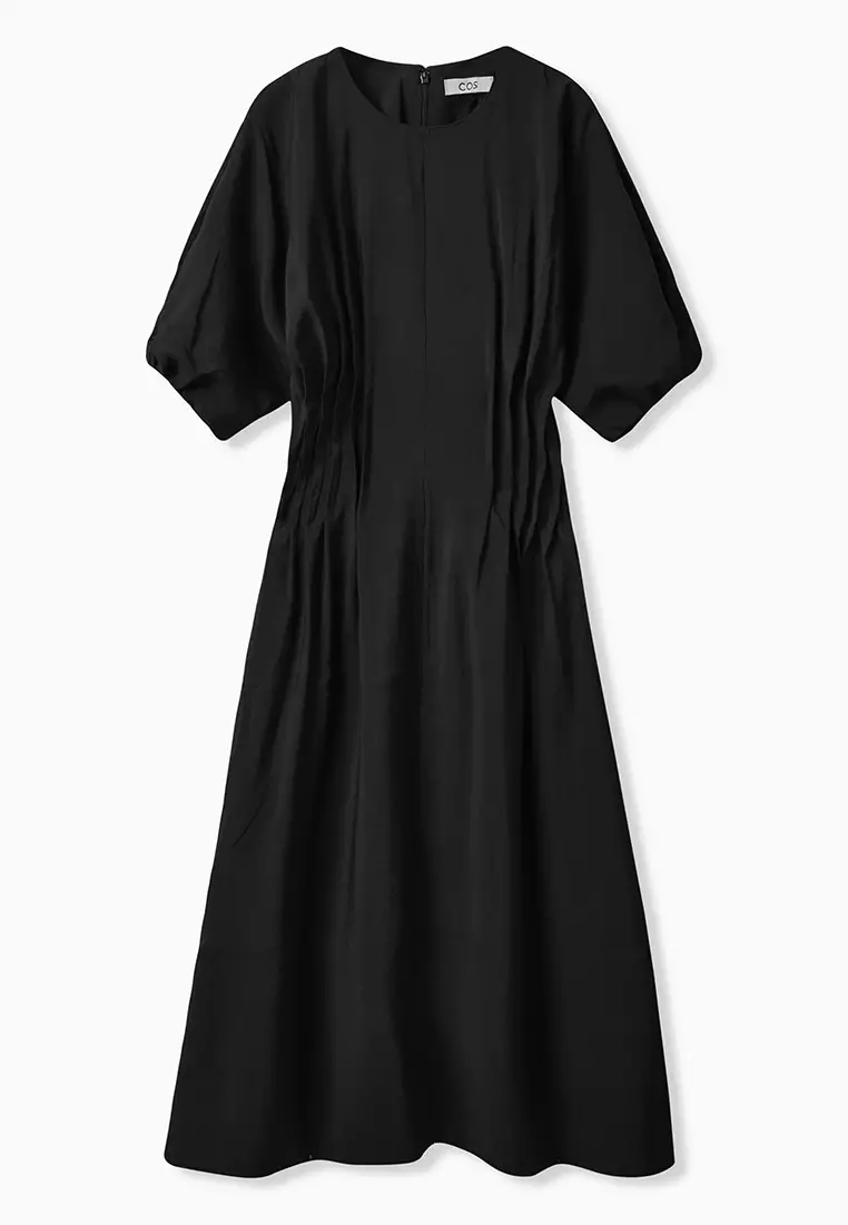 Gathered Midi Dress