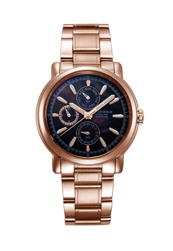 Aries Gold 金色 Aries Gold Inspire Contender Rose Gold Watch 98E41AC216FB08GS_1