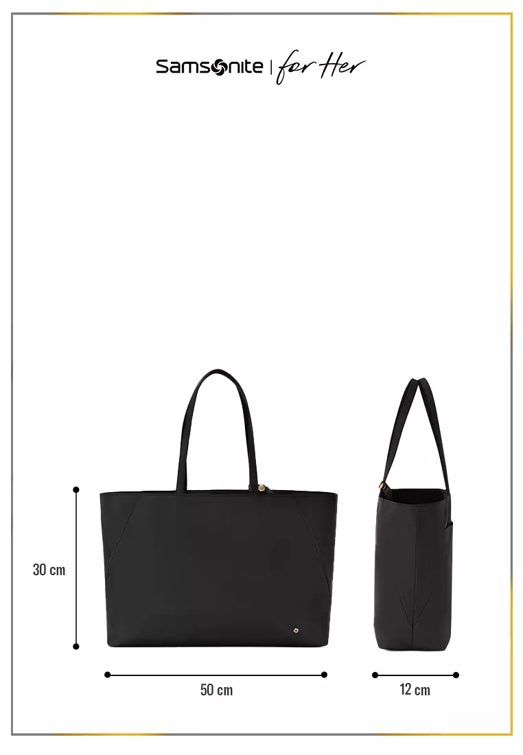 Samsonite Valerie Tote Bag Black + Laptop Sleeve 14" Iceberg Green