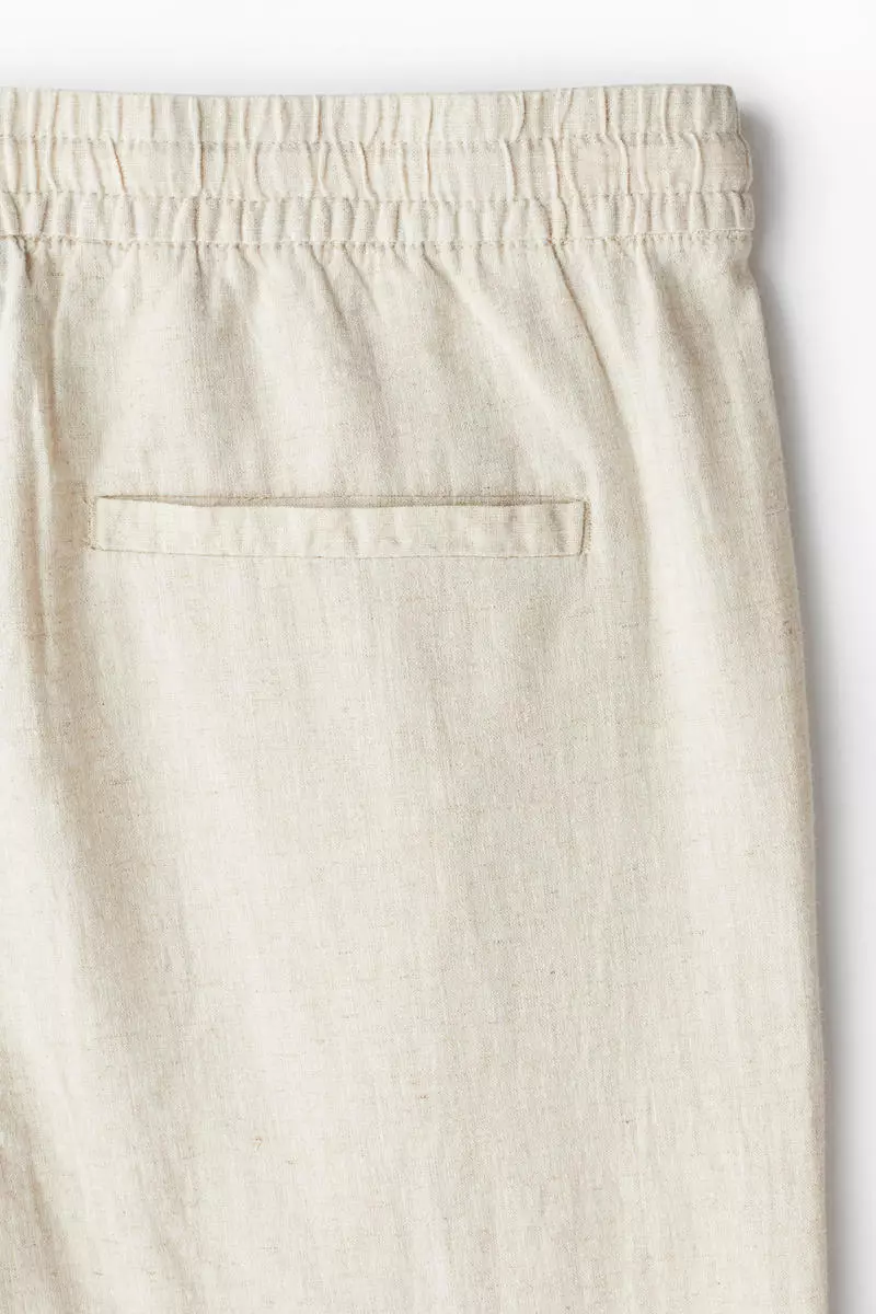 Regular Fit Linen-blend trousers