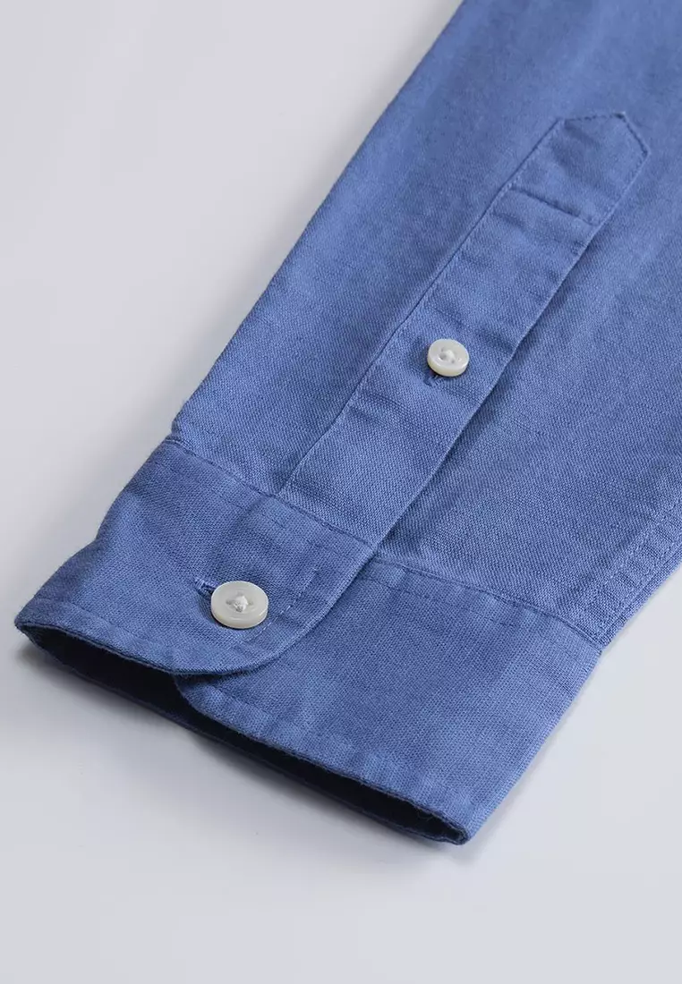 (Online Exclusive) Korea Collection Long Sleeve Cotton Shirt