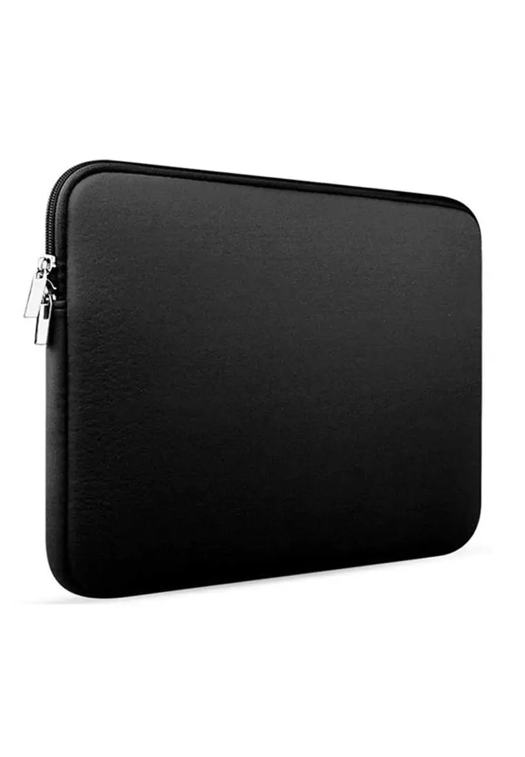 Hugo Sleeve Case for Laptop 14 Inch Unisex Desain Protection Large Storage Material Neoprene ORIGINAL - Black