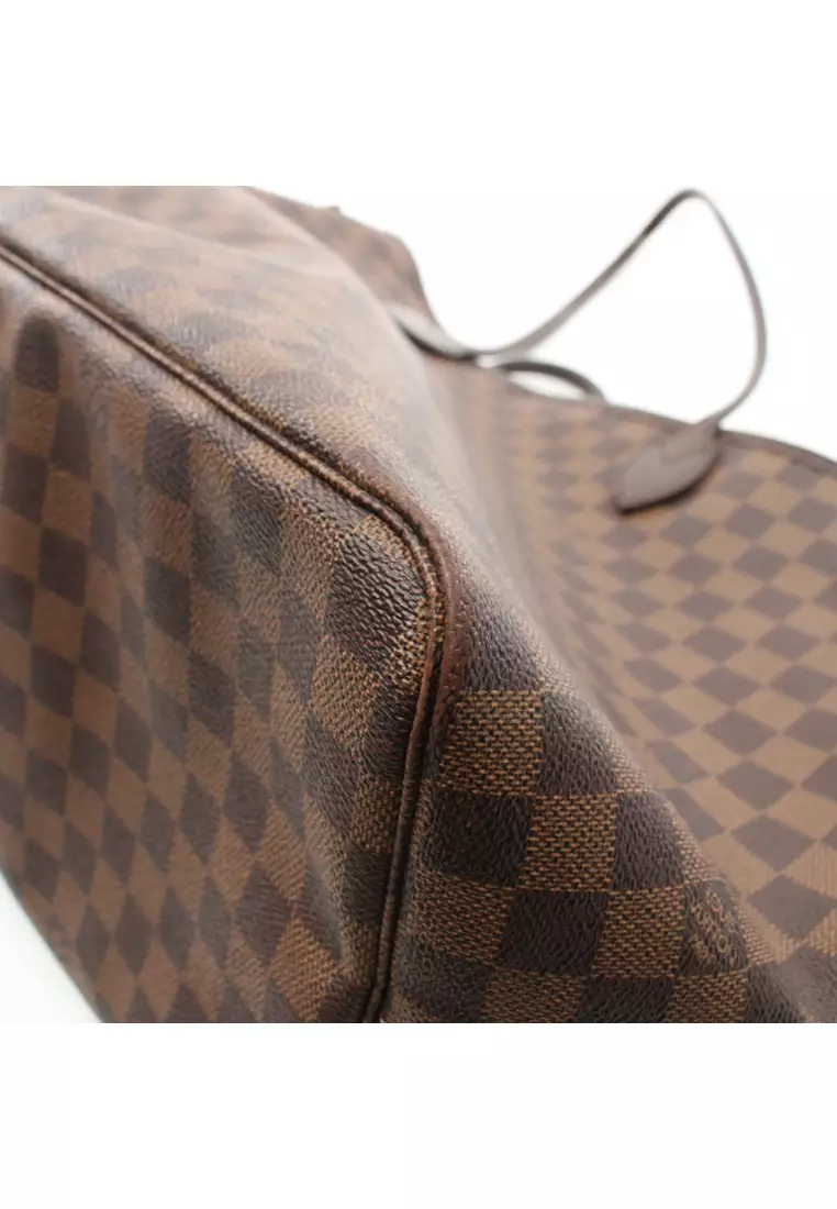 LOUIS VUITTON Pre Owned Tote Bag Damier Ebene Neverfull GM