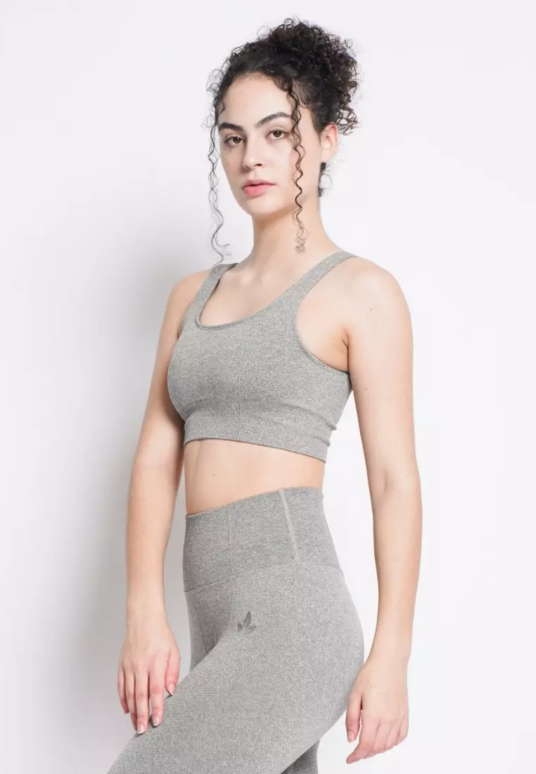 Athena Collection: Premium Seamless Padded Square Neck Sports Bra