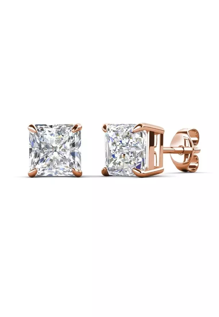 Crushed deals diamond earrings