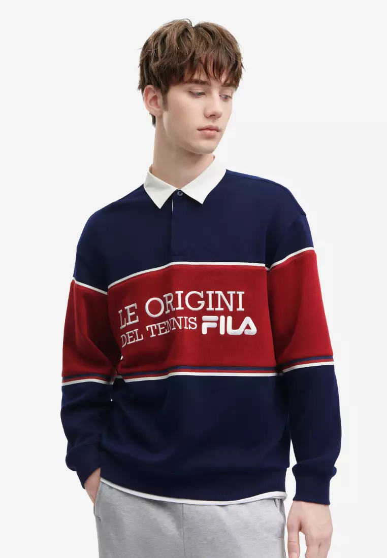 Fila long sleeve polo top