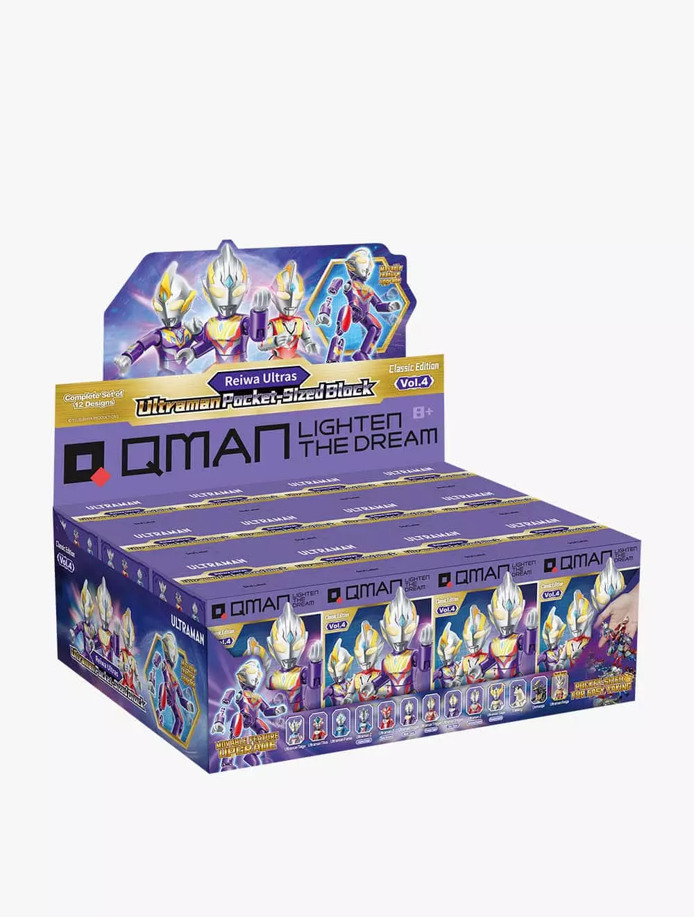 QMAN Classic Ultraman Wave 4th Reiwa Ultras - QMN75025 - Multicolor