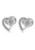 Elfi silver Elfi 925 Sterling Silver Diamond Heart Stud Earrings SE64 EL186AC0SZEZMY_1
