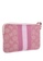 Coach white Coach Boxed Dempsey Corner Zip Wristlet In Signature Jacquard With Coach Patch And Stripe - Pink/White 86C50AC87B52A9GS_2