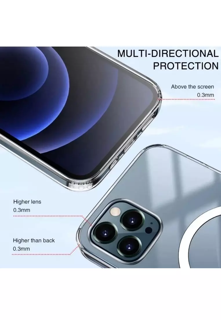 Buy MobileHub iPhone 14 (6.1) Ultra Clear Mag Safe Case Magnetic 2024 ...