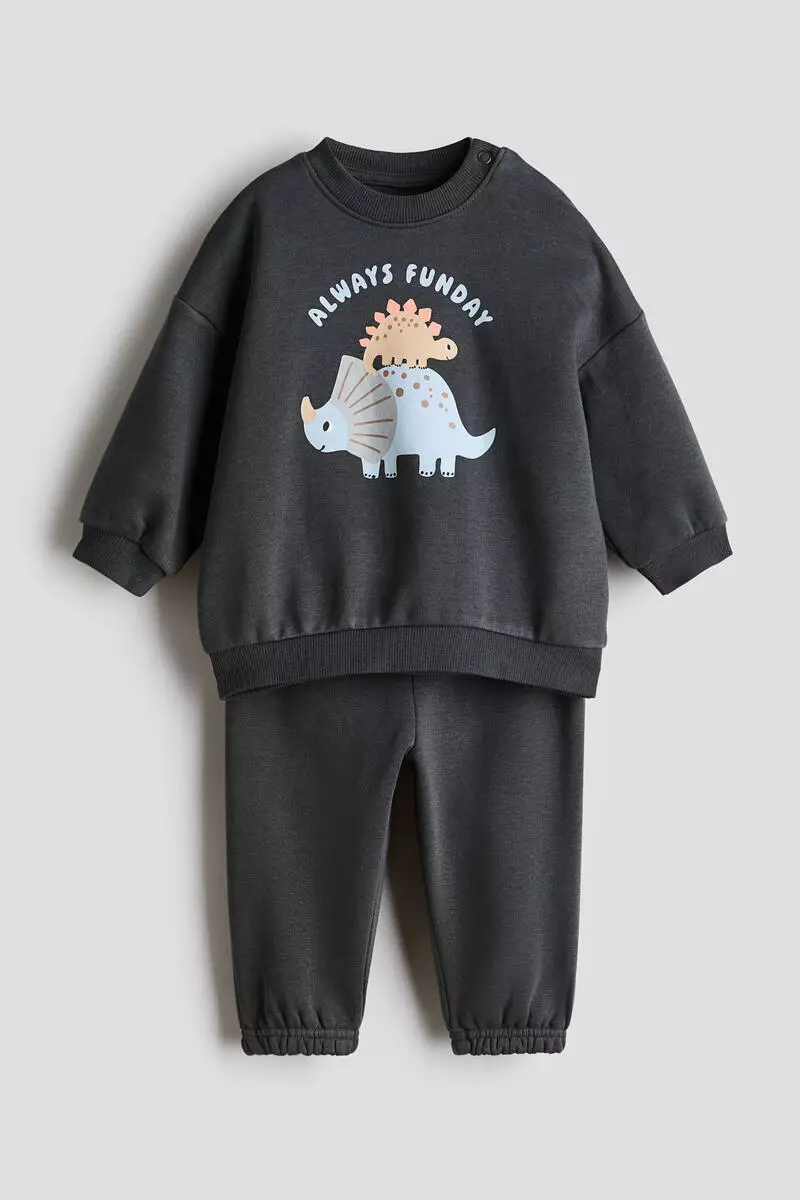 2-piece printed sweatshirt set