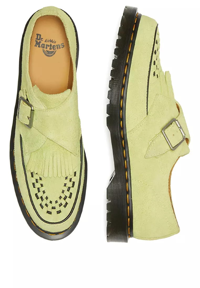 ドクターマーチン◇Ramsey Monk Desert Oasis シューズ◆黄緑 Buy Dr. Martens Ramsey Monk Desert Oasis Suede Shoes - Women