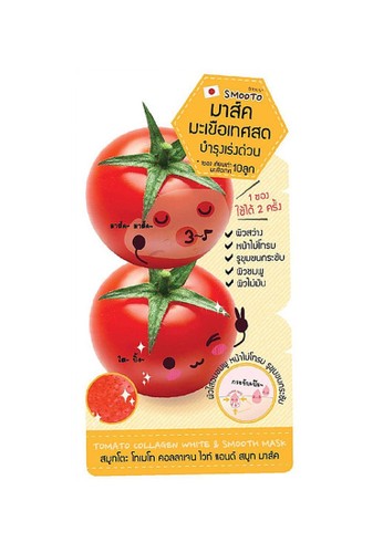 Jual Smooto Smooto Tomato Collagen White Smooth Mask Original Zalora Indonesia