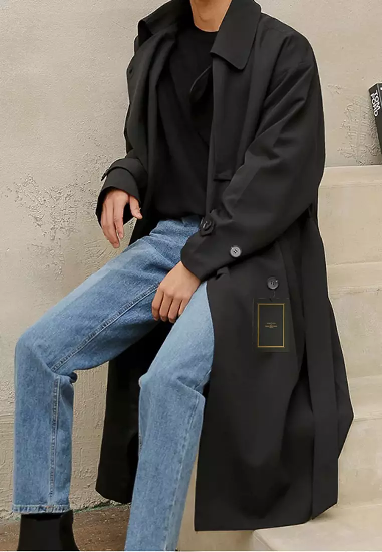 Thin Double Breasted Trench Coat MYQ8350