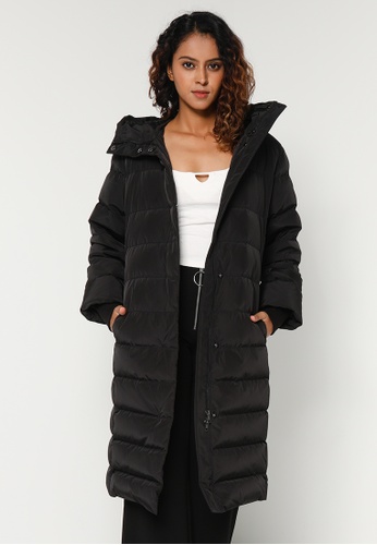 Buy ck Calvin Klein Crisp Poly Hooded Long Puffer Jacket 2023 Online |  ZALORA Singapore