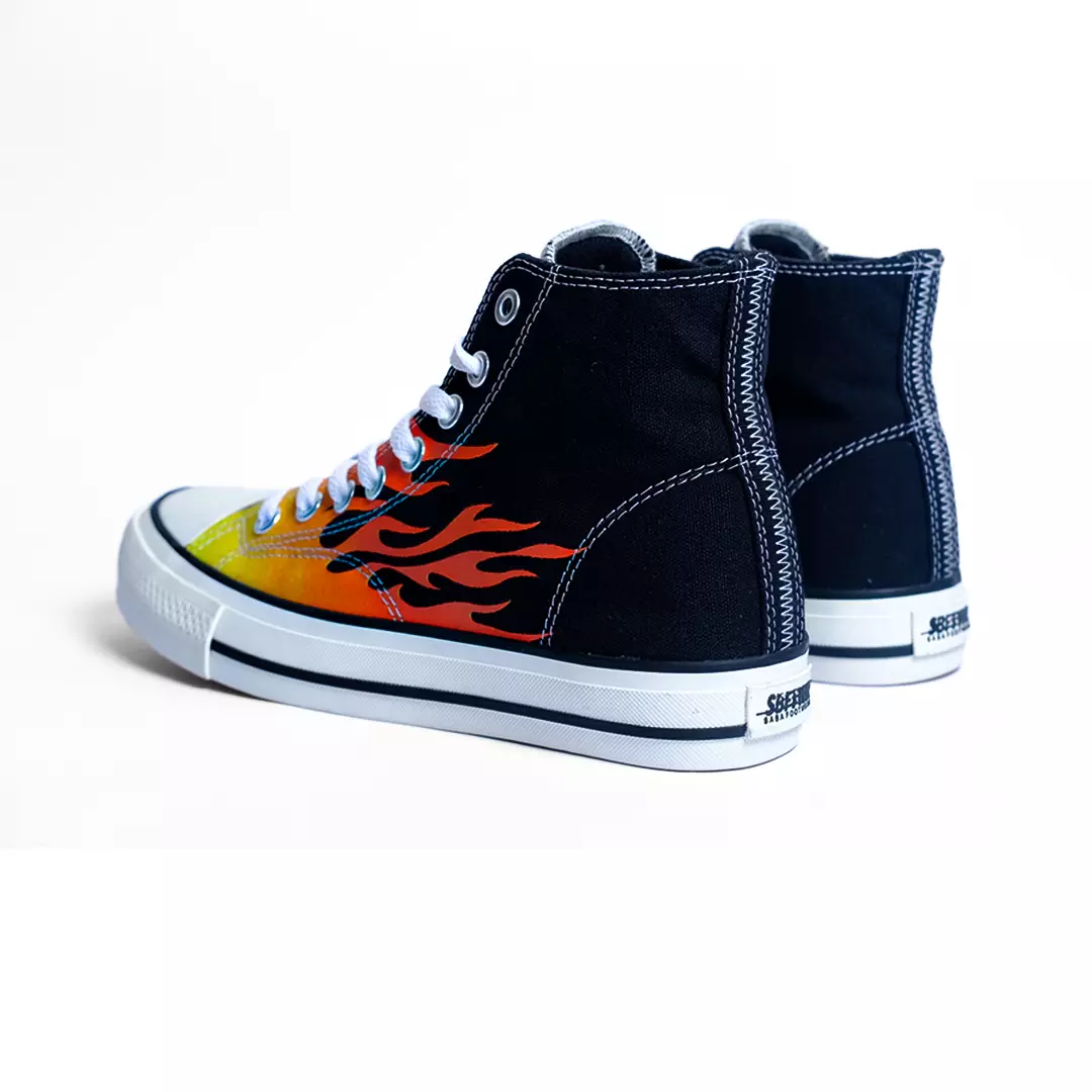 SABA Red Flame High - Sepatu Sneakers Casual Pria Wanita