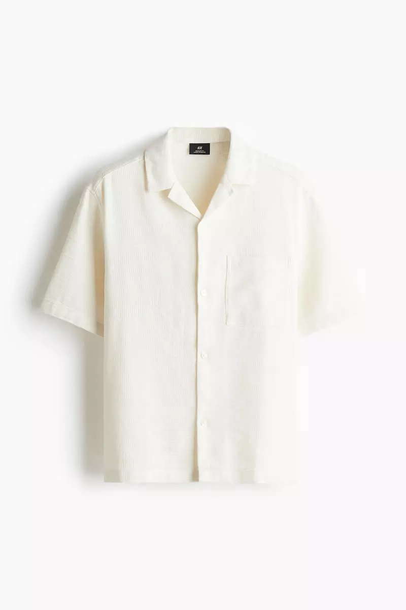 Regular Fit Textured resort shirt