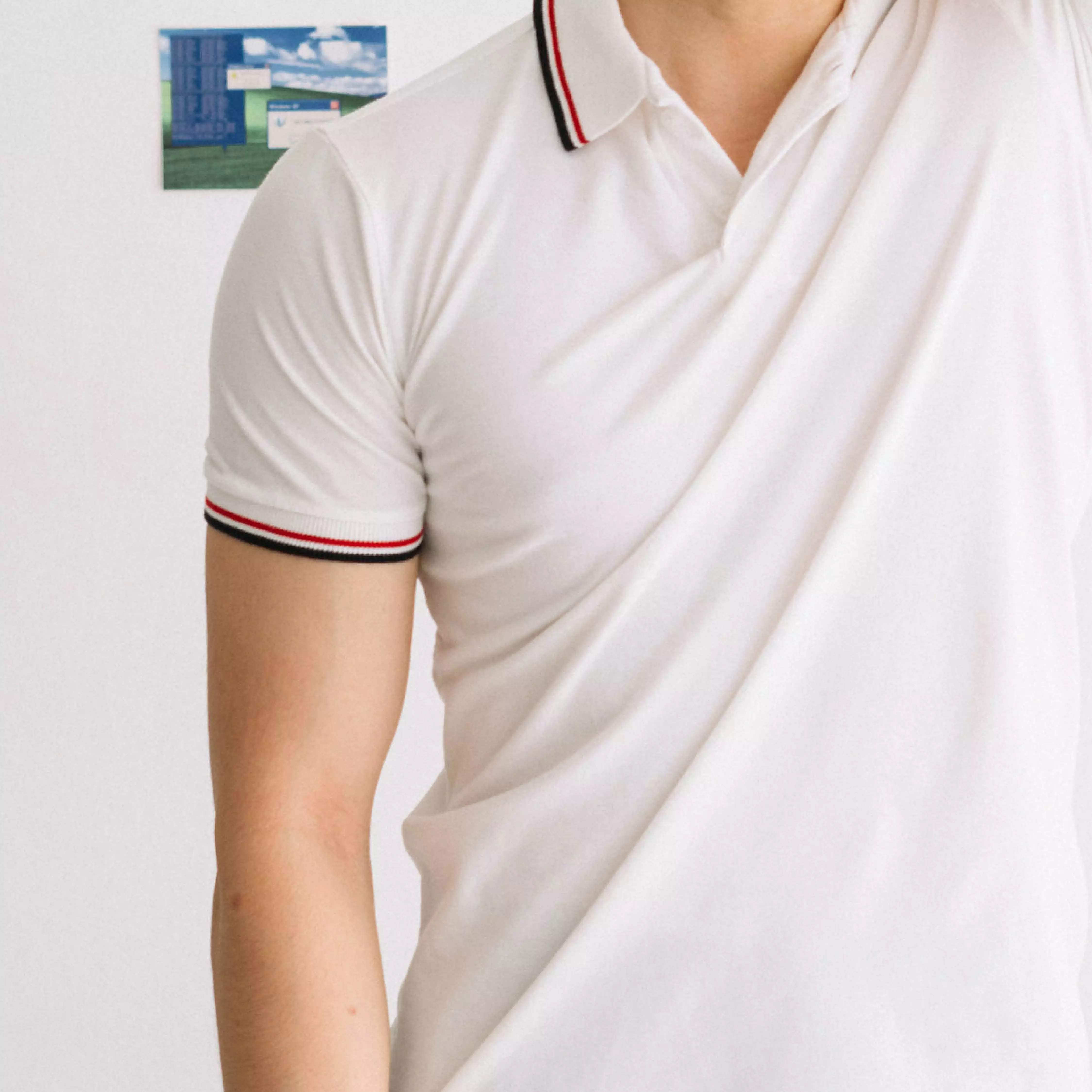 Kale Peter White / Polo Shirt Pria