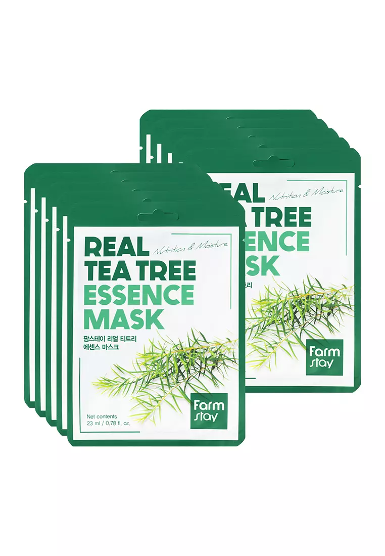 Farmstay Farmstay Real Tea Tree Essence Mask (10 Sheets/pack) 2024 ...