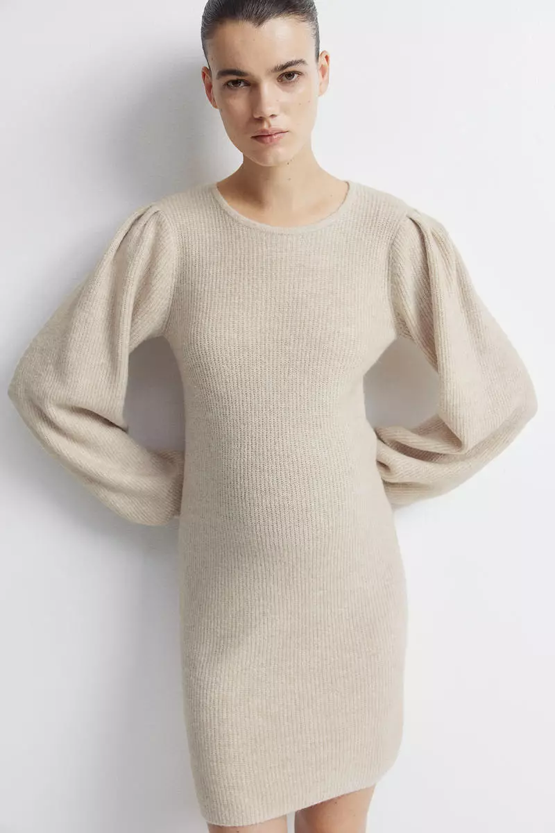 Her lip to Docking Knit Balloon Dress MHerlipto Docking Knit
