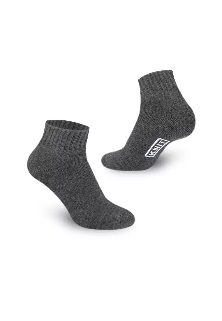 Knit Men’s Cotton Ankle 3-in-1 Thick Sports Socks KMSKG1