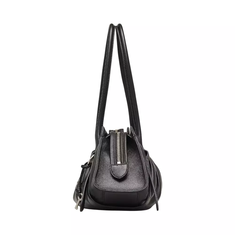 The Cristina Satchel Shoulder Bag Black