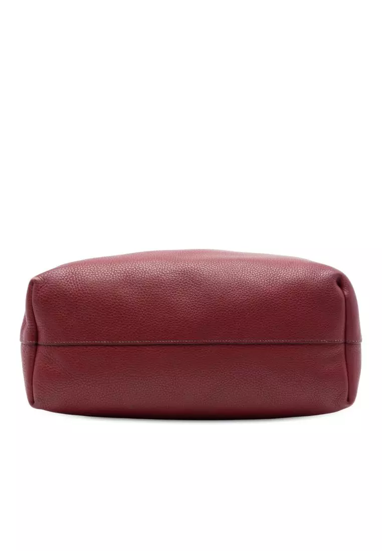 Pre-Loved Prada Vitello Daino Open Convertible Tote