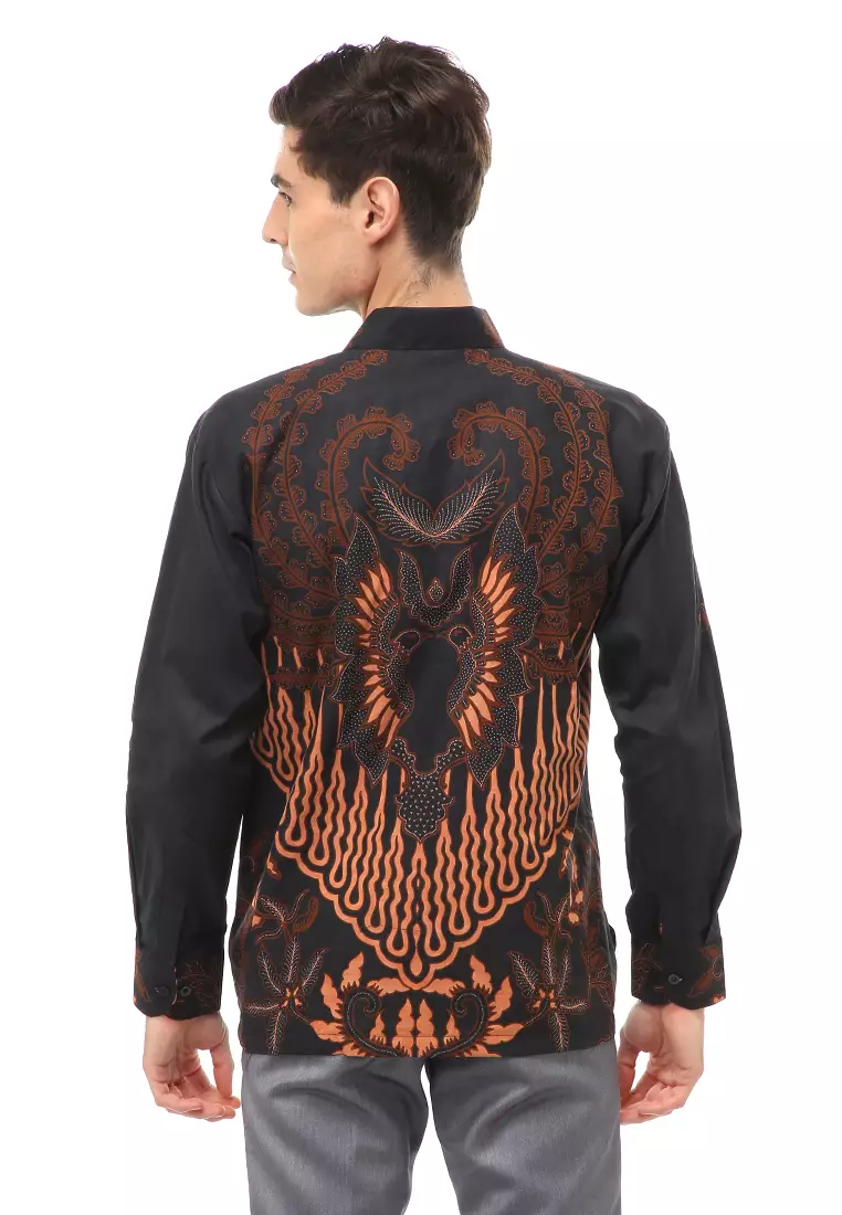 Kendrick Atasan Formal Kemeja Batik Pria Astaguna Long Sleeve Material Cotton ORIGINAL