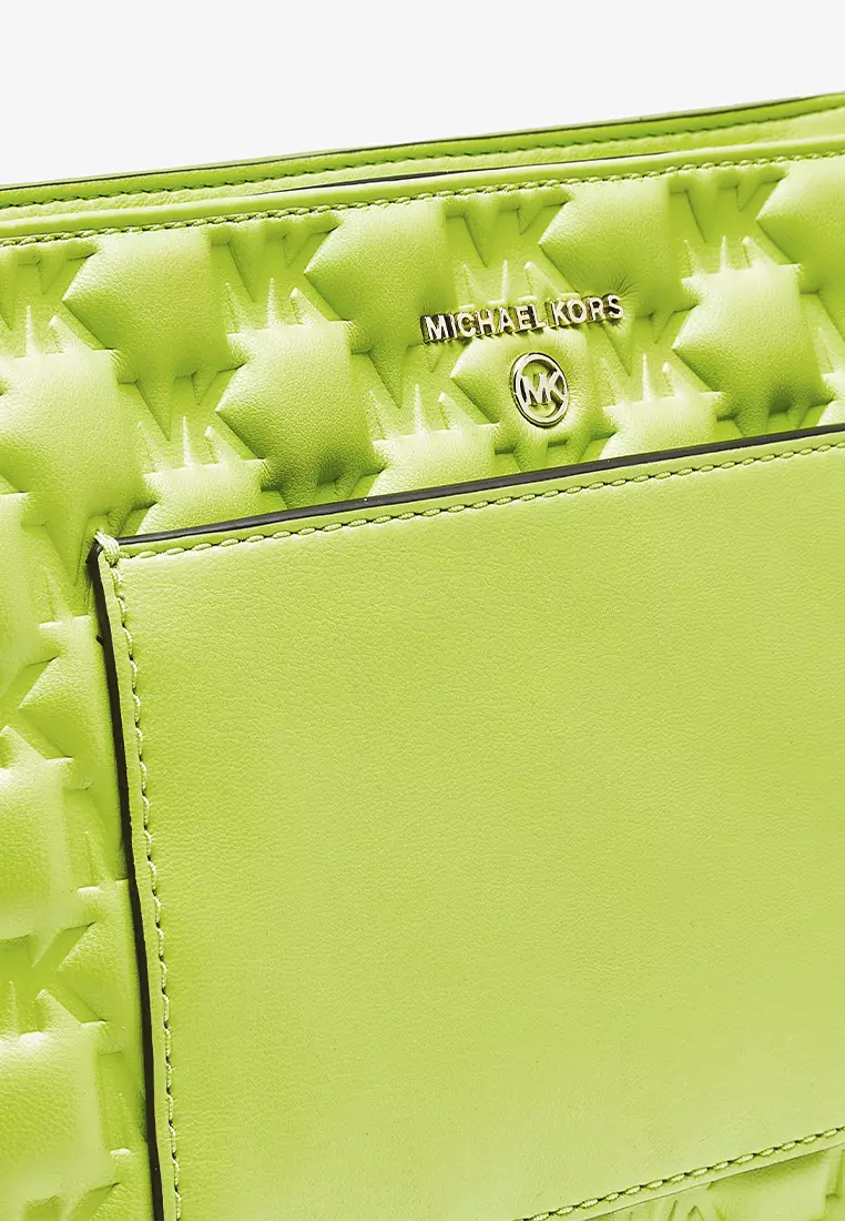 Lime green michael kors wallet sales