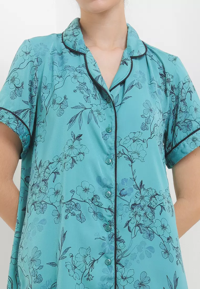 Daster Dress Pyjama Baju Tidur Satin Silk Sleepwear