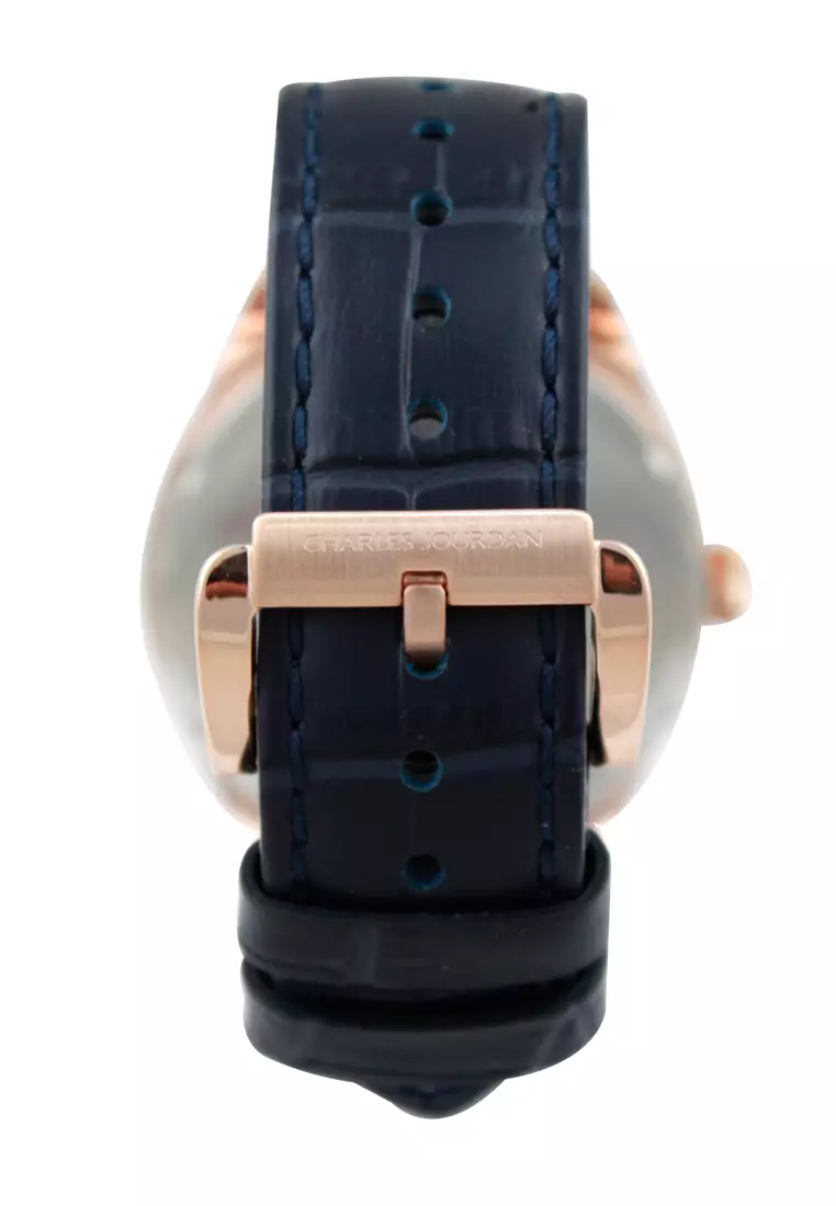 Charles Jourdan CJ1053-1582M - Jam Tangan Pria - Blue Rosegold