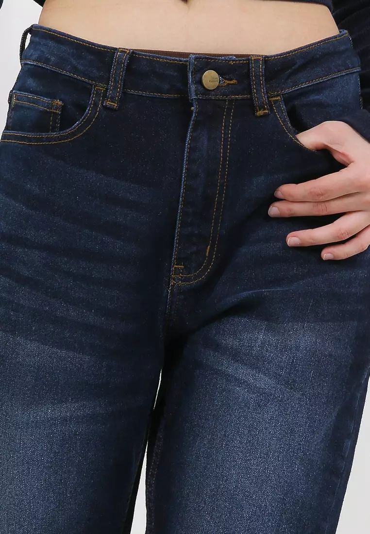 Elodia Mom Fit Denim Pants