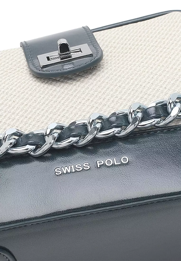 Women's Top Handle Bag / Sling Bag / Crossbody Bag / Shoulder Bag - White / Blue