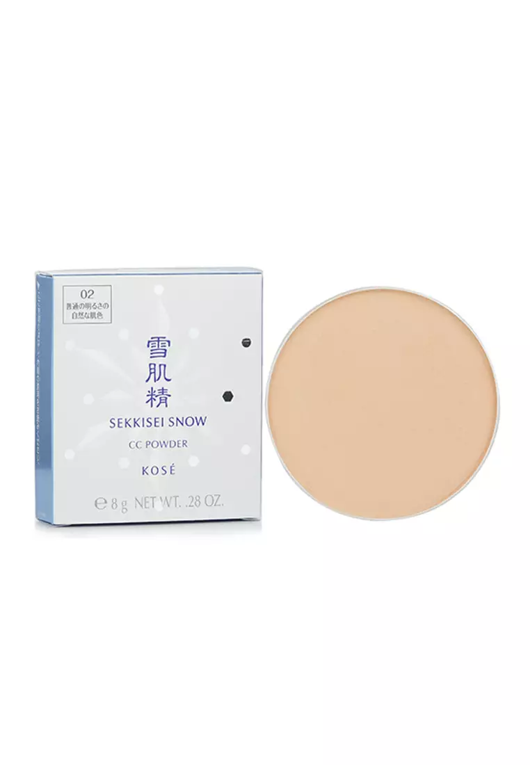 Kose - Sekkisei Snow Cc Powder Case With Sponge Spf 14 #02 8g