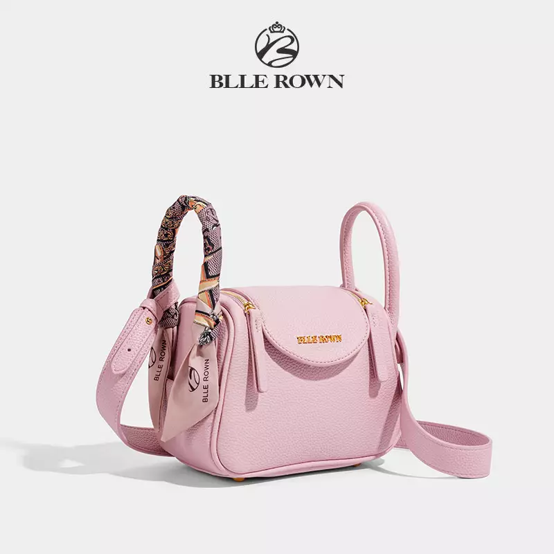 BLLE ROWN Tas Wanita Bentuk Bantal Tas Bahu Tas Selempang Wanita Model Terbaru BR6001-Pink