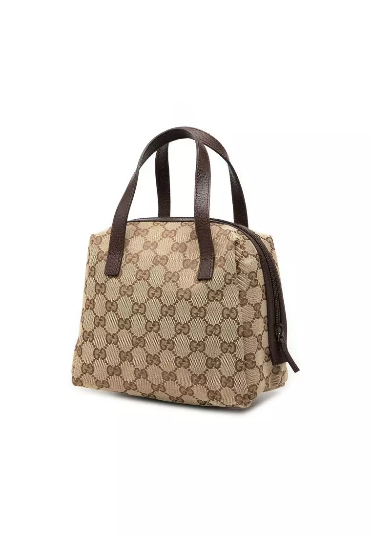 Pre-Loved Gucci Mini Gg Canvas Balthus Tofu Bag