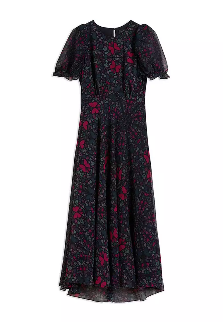 Buy Ted Baker Ted Baker Women'S Daniaa Butterfly Print A Line Midi Dress  Online | Zalora Malaysia