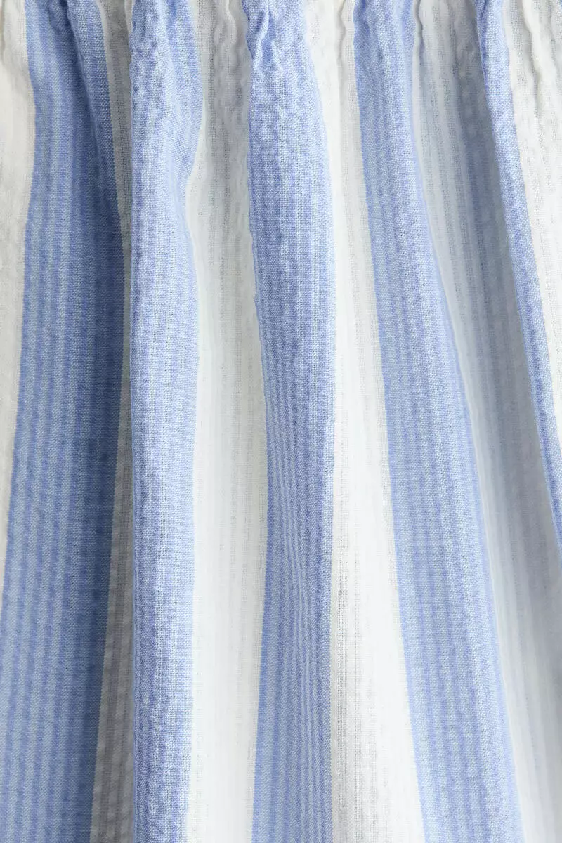 Patterned seersucker dress
