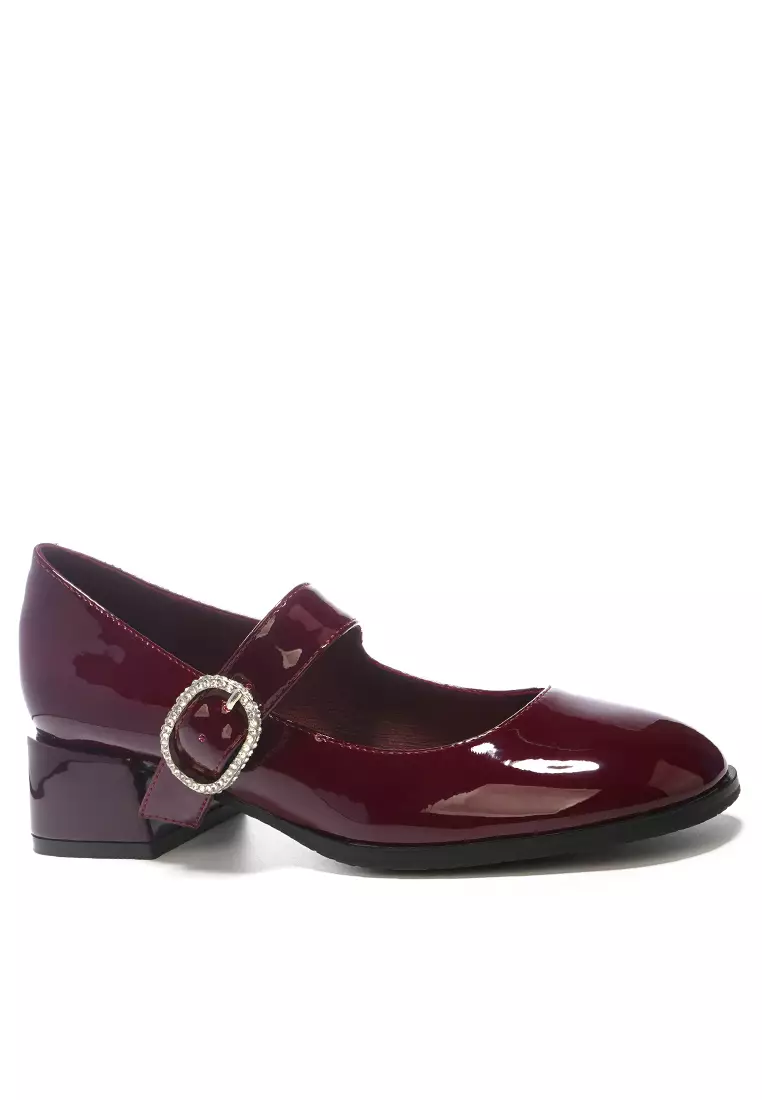 Discount on Twenty Eight Shoes  shoes - SKU: 4CM Rheinstone Strap Patent Leather Mary Jane Shoes XJ6058-12