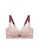 ZITIQUE red Women's Floral Pattern Breathable Lifting Bra - Red 4AA20US9C039AFGS_1
