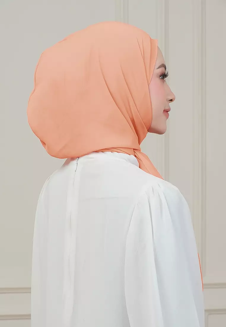 HIJAB INSTAN MAGNET SYIFA - DUSTY ORANGE