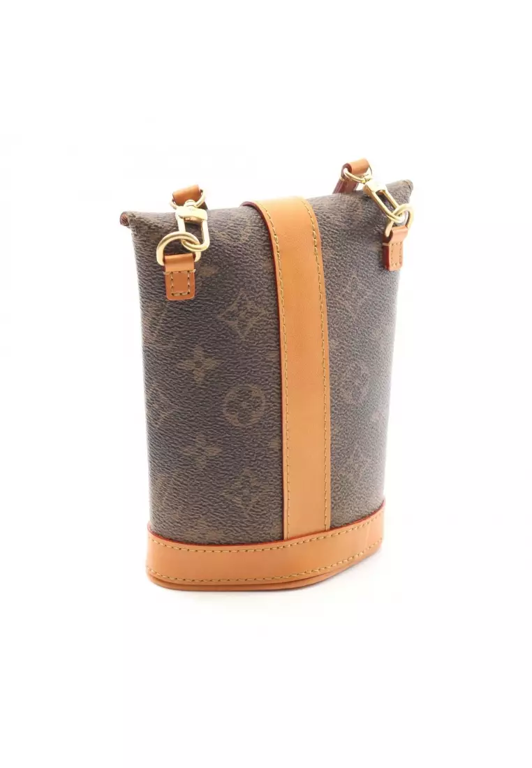 Pre-Loved Louis Vuitton Envelope Pouch Monogram Dust Shoulder Bag, PVC leather, brown