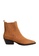 Violeta by MANGO brown Leather Cowboy Ankle Boots 7A72BSHA071DEBGS_1