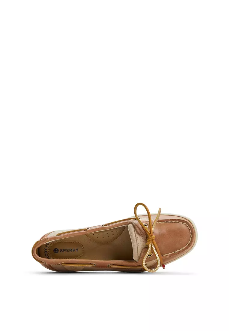 Women's Angelfish 1-Eye Boat Shoes - Tan Combo (13935817)